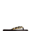 Ediva Espresso Leather Thong
