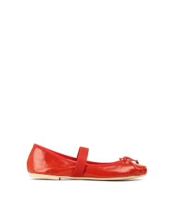 EFFIE RUCHED BALLET WITH STRAP