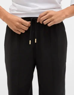 ELASTICATED TIE FRONT PANT