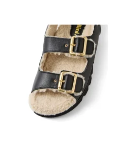Elidie Shearling Lined Buckle Sandals