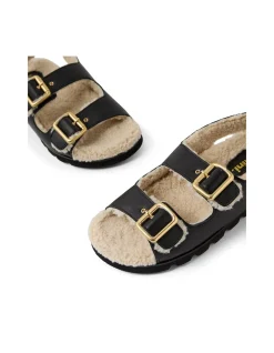 Elidie Shearling Lined Buckle Sandals