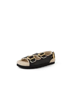 Elidie Shearling Lined Buckle Sandals