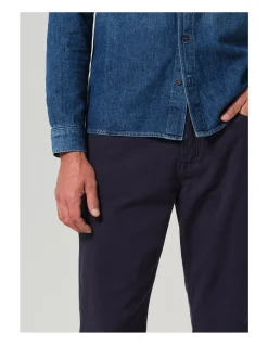 Elijah Stretch Linen Relaxed Straight Pants
