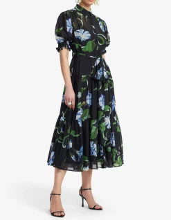 Ellie Bishop Sleeve Midi Dress