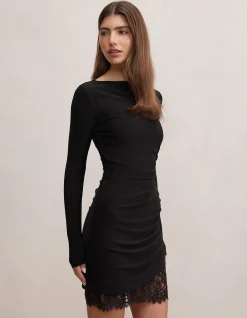 ELOISE LONG SLEEVES LACE MINI DRESS