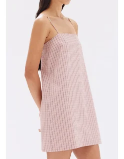 Emile Seersucker Mini Shift Dress