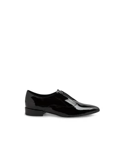 Emmy Patent Elastic Pointed Toe Loafers