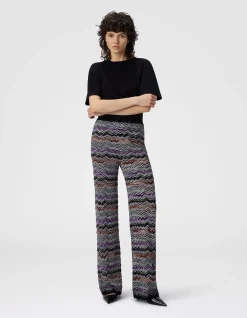 ENGLISH RIB KNIT TROUSERS