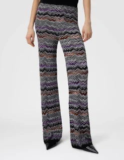 ENGLISH RIB KNIT TROUSERS