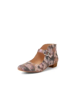 Erlands Buckle Strap Leather Flat Shoes