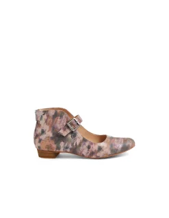 Erlands Buckle Strap Leather Flat Shoes