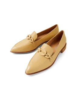 Ernest Pointed Chain Detail Loafers
