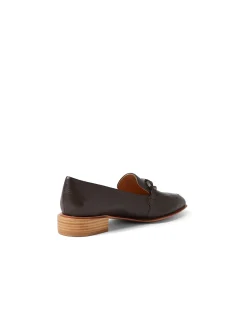 Ernest Chain Detail Leather Loafers