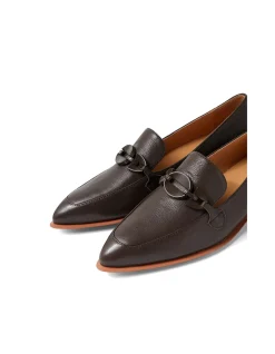 Ernest Chain Detail Leather Loafers