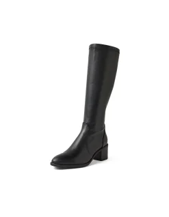 Escape Stretch Block Heel Knee High Boots