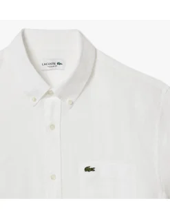 ESSENTIAL SS LINEN SHIRT WHITE