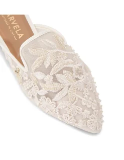 Evelina Lace Lace Mule Sandal