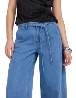 Everleigh Indigo Wide Leg Denim Jeans