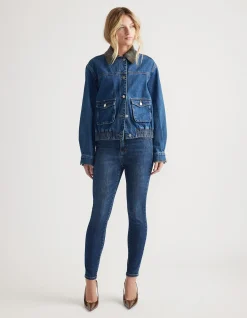 Evie High Rise Stretch Ankle Skinny Jeans