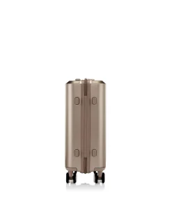 EVOA Z 69CM EXPANDABLE SUITCASE IVORY GOLD