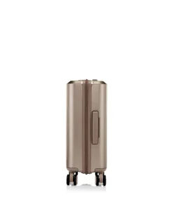 EVOA Z 69CM EXPANDABLE SUITCASE IVORY GOLD