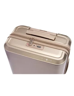 EVOA Z 69CM EXPANDABLE SUITCASE IVORY GOLD