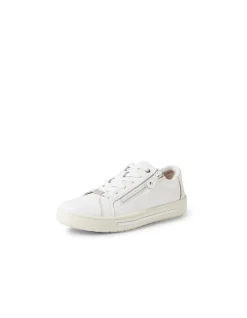 Evone White Leather Sneakers