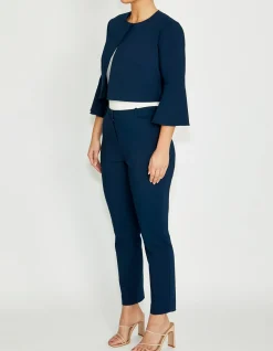 FABLE NAVY CROP JACKET