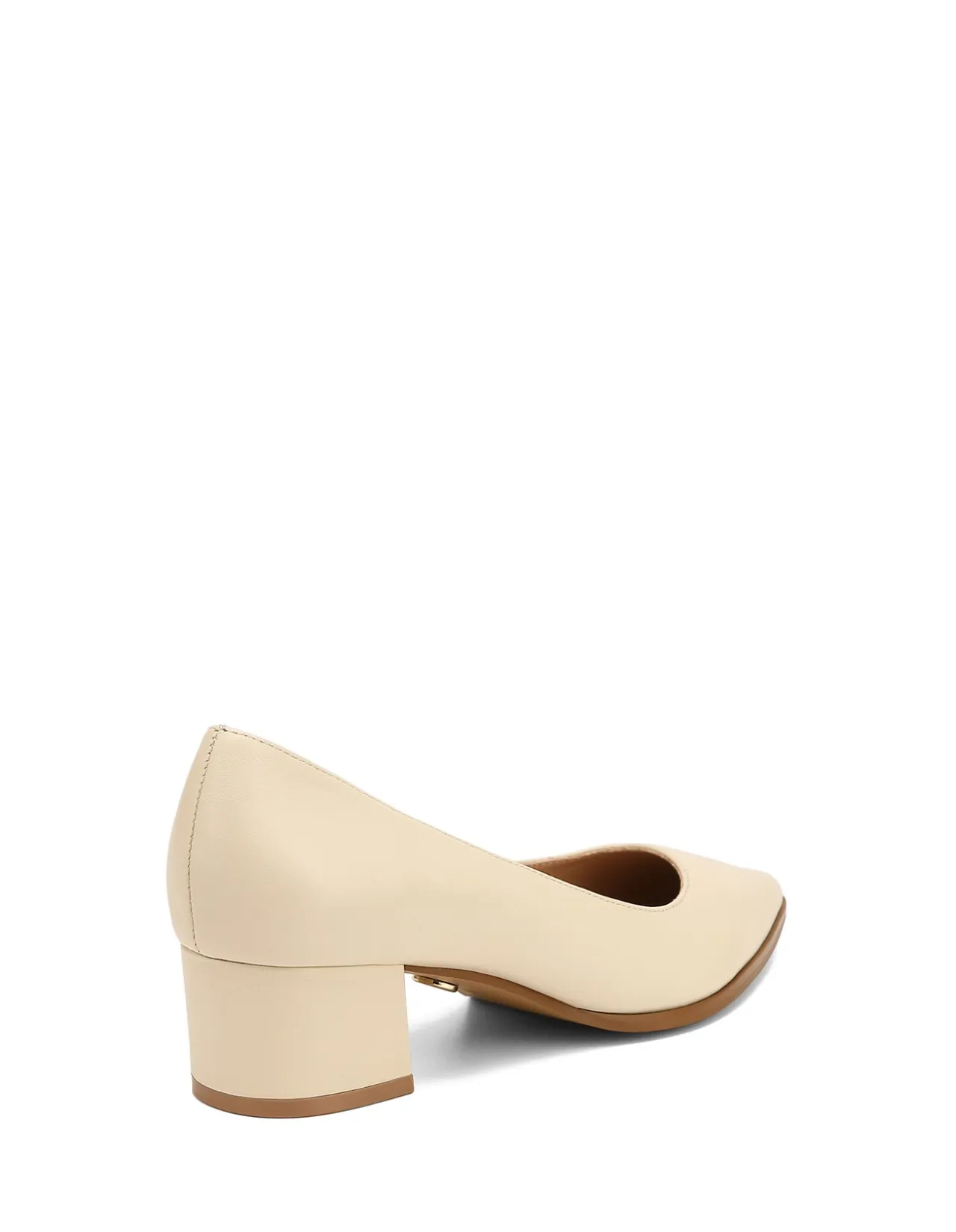 Fae Vintage Ivory Leather Pump