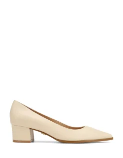 Fae Vintage Ivory Leather Pump