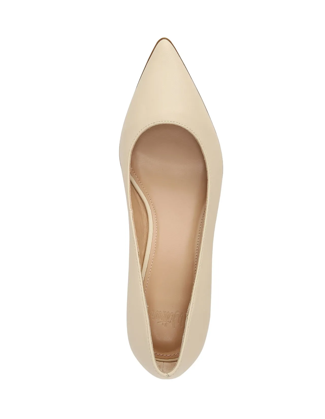 Fae Vintage Ivory Leather Pump