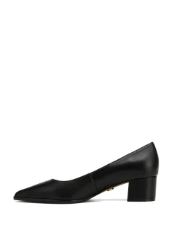 Fae Black Leather Pump