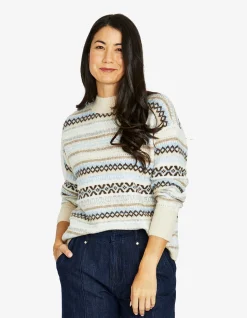 Fairisle Soft Knit Cropped Pullover