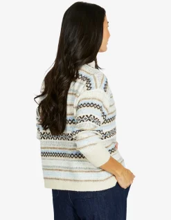 Fairisle Soft Knit Cropped Pullover
