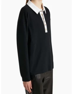 FAITHFUL LS SILK JERSEY POLO SHIRT