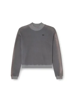 F-ALEXAN-S1 COATED CREWNECK SWEATSHIRT