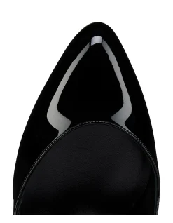 FANNYLOVE SLING 85MM PATENT LINING BLACK PUMPS