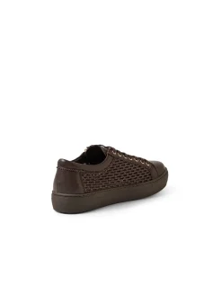 Fathom Zip Detail Leather Sneakers
