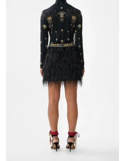 FEATHER MINI SKIRT