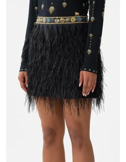 FEATHER MINI SKIRT