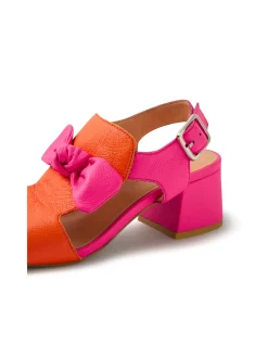 Felia Knotted Bow Block Heel Sandals