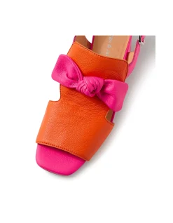 Felia Knotted Bow Block Heel Sandals