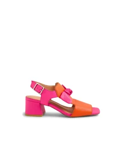 Felia Knotted Bow Block Heel Sandals