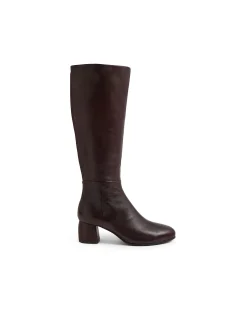 Fiddel Block Heel Knee High Leather Boots