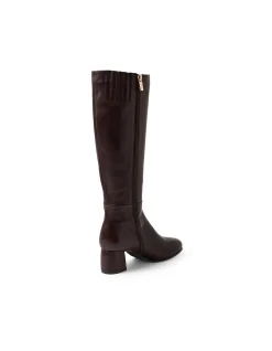Fiddel Block Heel Knee High Leather Boots