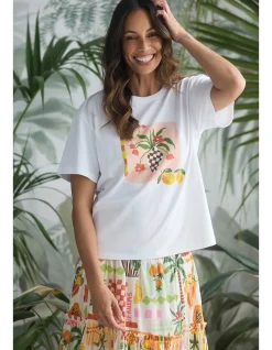 Fiesta Vase Print Cotton Short Sleeve T Shirt