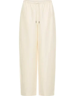 Fine Drawstring Relaxed Pants