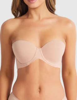 Fine Lines Cotton Strapless Bra