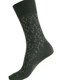 Fine Merino Leaves Smooth Fit Health Crew Sock