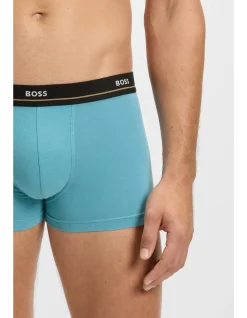 Five-pack of stretch-cotton trunks with logo waistbands